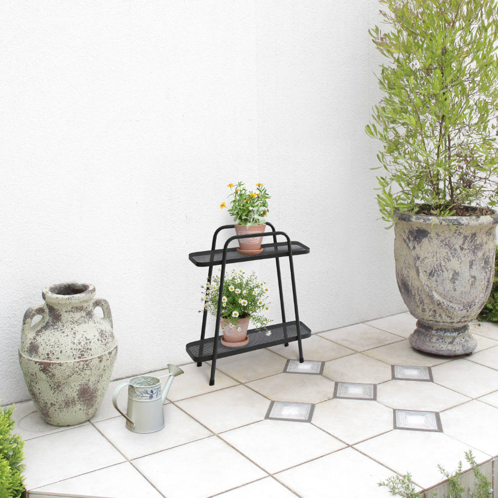 Modern Plant Stand 2 Shelf