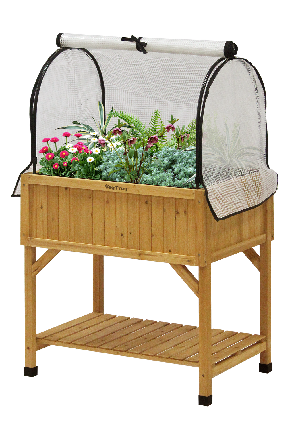 Greenhouse Frame & Multi-Cover Set for Raised Planter