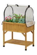 Greenhouse Frame & Multi-Cover Set for Raised Planter